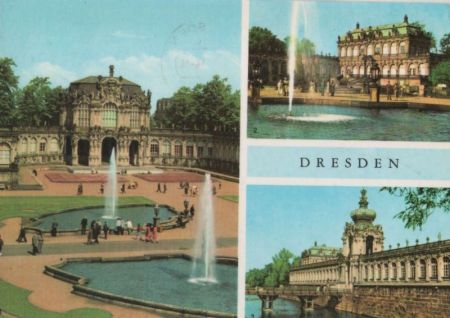 Dresden - u.a. Zwinger. Wallpavillon - 1974 Dresden - u.a. Zwinger. Wallpavillon - 1974