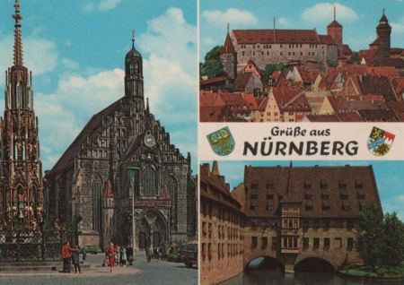 Nürnberg - 3 Teilbilder - ca. 1965 Nürnberg - 3 Teilbilder - ca. 1965