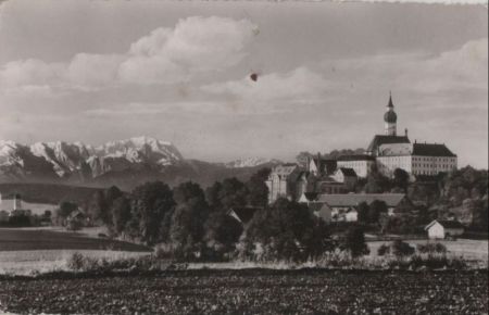 Kloster Andechs - Föhnmorgen - ca. 1960 Kloster Andechs - Föhnmorgen - ca. 1960