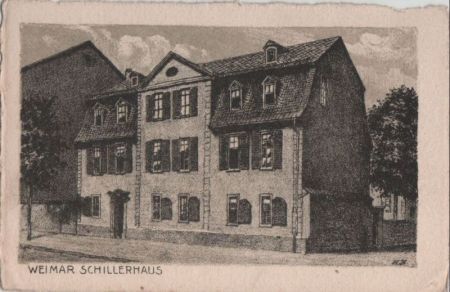 Weimar - Schillerhaus - ca. 1950 Weimar - Schillerhaus - ca. 1950