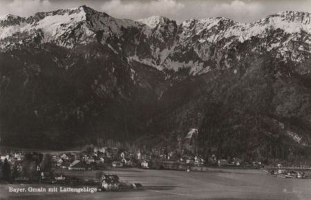 Bayerisch Gmain - mit Lattengebirge - 1955 Bayerisch Gmain - mit Lattengebirge - 1955