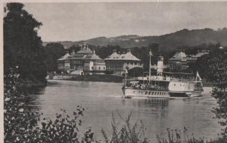 Dresden - Schloss Pillnitz u. Konzertdampfer Leipzig - ca. 1935 Dresden - Schloss Pillnitz u. Konzertdampfer Leipzig - ca. 1935