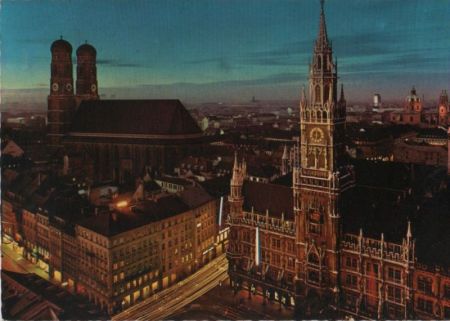 München - Rathaus und Frauenkirche - 1967 München - Rathaus und Frauenkirche - 1967