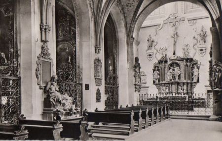 Konstanz - Basilika, Seitenschiff - ca. 1955 Konstanz - Basilika, Seitenschiff - ca. 1955