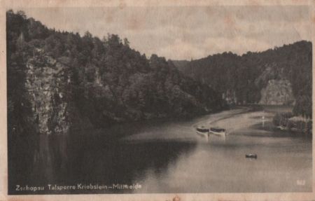 Zschopau - Talsperre Kriebstein - 1950 Zschopau - Talsperre Kriebstein - 1950
