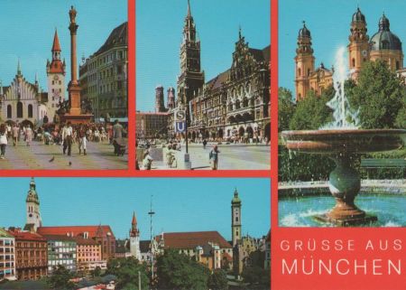 München - mit 4 Bildern - ca. 1980 München - mit 4 Bildern - ca. 1980