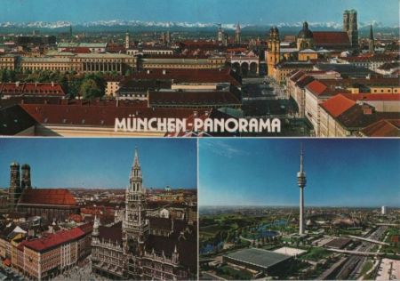 München - Panorama, u.a. Stadtzentrum - 1984 München - Panorama, u.a. Stadtzentrum - 1984
