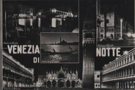 Italien - Venedig - di notte - 1955 Italien - Venedig - di notte - 1955