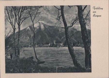Rottach-Egern - Frühling am Bergsee - ca. 1955 Rottach-Egern - Frühling am Bergsee - ca. 1955