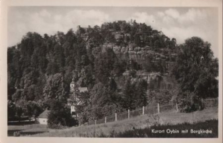 Kurort Oybin - mit Bergkirche - 1959 Kurort Oybin - mit Bergkirche - 1959