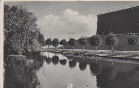 Bad Rothenfelde - Gondelteich und Gradierwerk - 1936 Bad Rothenfelde - Gondelteich und Gradierwerk - 1936
