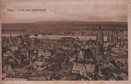 Mainz - Total vom Stephansturm - 1922 Mainz - Total vom Stephansturm - 1922