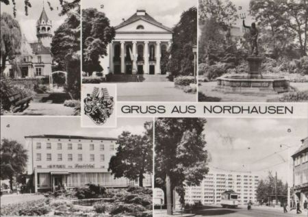 Nordhausen - u.a. HO-Hotel Handelshof - 1983 Nordhausen - u.a. HO-Hotel Handelshof - 1983