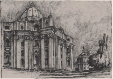 Vatikan - Vatikanstadt - Veduta absidale di S. Pietro - ca. 1985 Vatikan - Vatikanstadt - Veduta absidale di S. Pietro - ca. 1985
