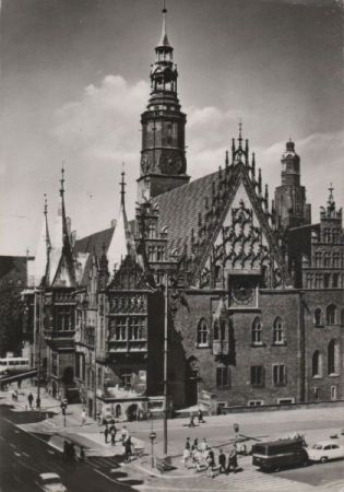 Polen - Wroclaw - Breslau - das gotische Rathaus - 1977 Polen - Wroclaw - Breslau - das gotische Rathaus - 1977