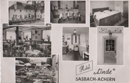 Sasbach - Hotel Linde - 1955 Sasbach - Hotel Linde - 1955