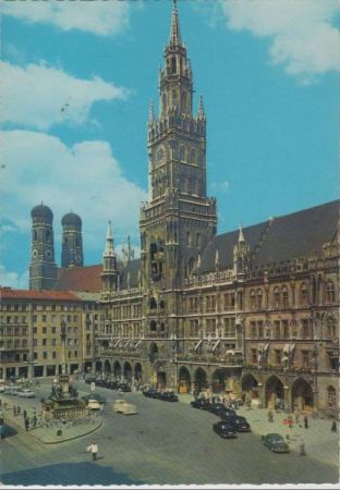 München - Frauenkirche und Rathaus - ca. 1975 München - Frauenkirche und Rathaus - ca. 1975
