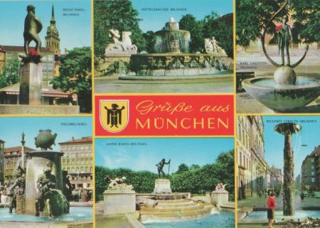 München - u.a. Richard-Strauss-Brunnen - ca. 1980 München - u.a. Richard-Strauss-Brunnen - ca. 1980