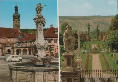 Weikersheim - Schloss, u.a. Blick in den Park - ca. 1980 Weikersheim - Schloss, u.a. Blick in den Park - ca. 1980