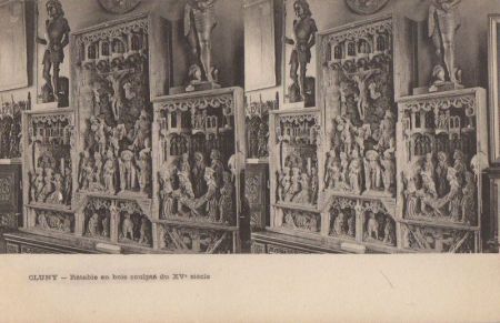 Frankreich - Cluny - Retable en bois sculpte - ca. 1950 Frankreich - Cluny - Retable en bois sculpte - ca. 1950