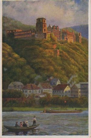 Heidelberg - Schloss von Hirschgasse - ca. 1970 Heidelberg - Schloss von Hirschgasse - ca. 1970