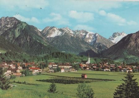 Oberstdorf mit Riffenkopf - 1987 Oberstdorf mit Riffenkopf - 1987