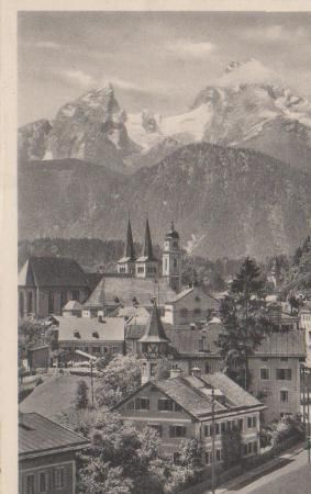 Berchtesgaden mit Watzmann - ca. 1955 Berchtesgaden mit Watzmann - ca. 1955