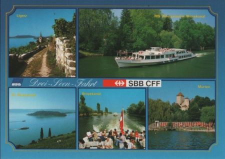 Drei-Seen-Fahrt - SBB CFF - ca. 1985 Drei-Seen-Fahrt - SBB CFF - ca. 1985
