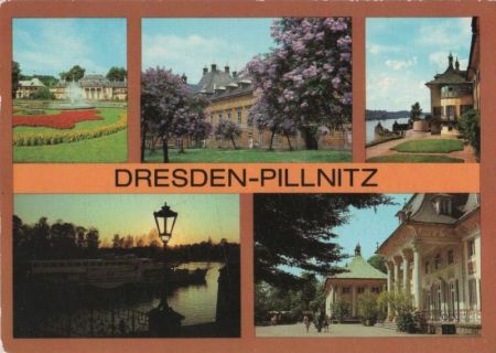 Dresden-Pillnitz - u.a. Abendstimmung am Wasserpalais - 1985 Dresden-Pillnitz - u.a. Abendstimmung am Wasserpalais - 1985
