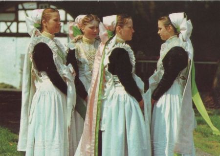 Sorbische katholische Brautjungfern - 1982 Sorbische katholische Brautjungfern - 1982