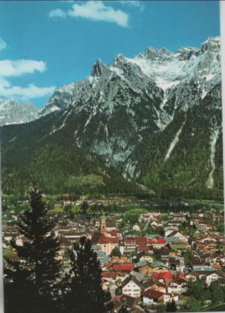 Mittenwald - gegen Karwendelgebirge - 1993 Mittenwald - gegen Karwendelgebirge - 1993
