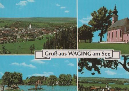 Waging am See u.a. Badestrand - ca. 1985 Waging am See u.a. Badestrand - ca. 1985