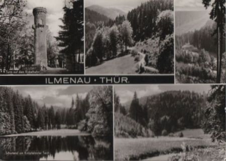 Ilmenau - u.a. Turm auf Kickelhahn - 1973 Ilmenau - u.a. Turm auf Kickelhahn - 1973