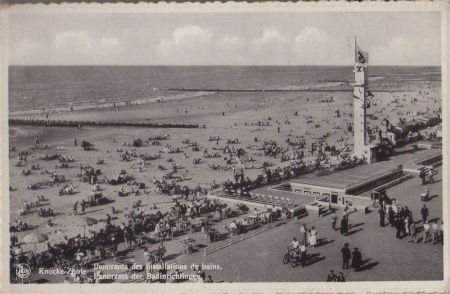 Belgien - Knokke - Knocke-ZoutePanorama der Badinrichtingen - ca. 1950 Belgien - Knokke - Knocke-ZoutePanorama der Badinrichtingen - ca. 1950