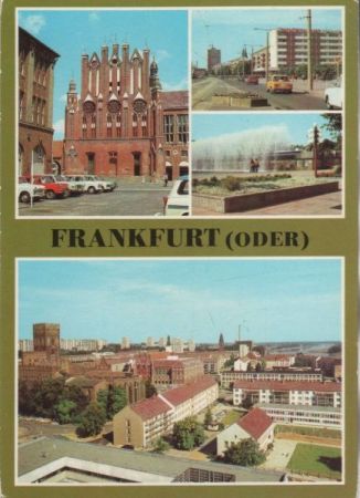 Frankfurt Oder - u.a. Rathaus, Giebelseite - 1982 Frankfurt Oder - u.a. Rathaus, Giebelseite - 1982