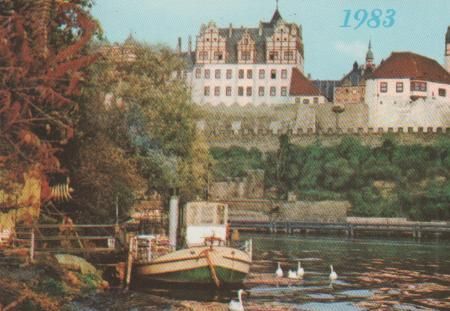 Bernburg - Schloß (Rückseite mit Text zu Bernburg bedruckt) - 1983 Bernburg - Schloß (Rückseite mit Text zu Bernburg bedruckt) - 1983