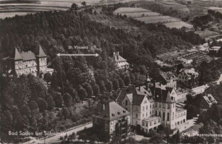Bad Soden-Salmünster - Fliegeraufnahme - 1965 Bad Soden-Salmünster - Fliegeraufnahme - 1965