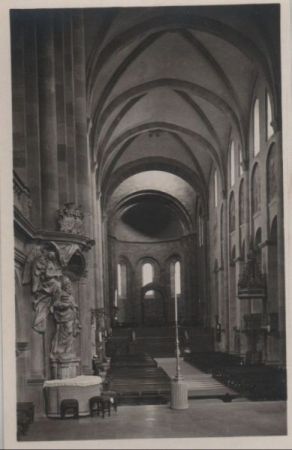 Mainz - Dom, Blick vom Westchor - ca. 1950 Mainz - Dom, Blick vom Westchor - ca. 1950