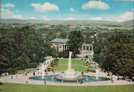 Bad Oeynhausen - Kurpark mit Wiehengebirge - ca. 1975 Bad Oeynhausen - Kurpark mit Wiehengebirge - ca. 1975