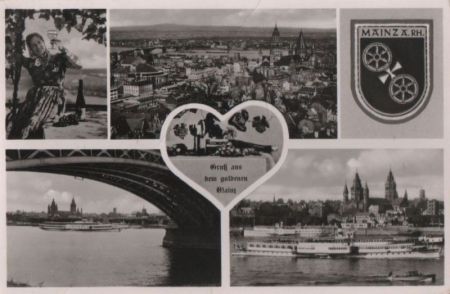 Mainz - mit 4 Bildern - 1953 Mainz - mit 4 Bildern - 1953