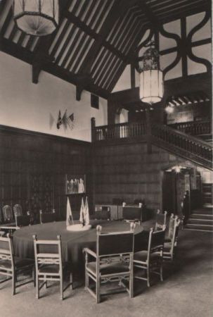 Potsdam - Cecilienhof, Konferenzsaal - 1967 Potsdam - Cecilienhof, Konferenzsaal - 1967