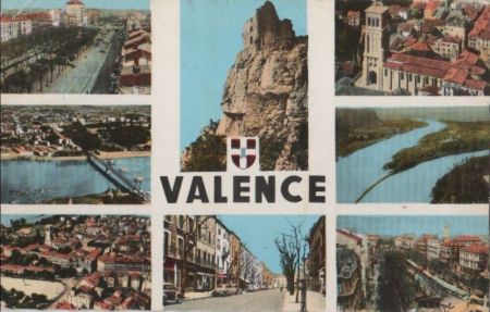 Frankreich - Valence-sur-Rhone - 8 Teilbilder - 1968 Frankreich - Valence-sur-Rhone - 8 Teilbilder - 1968