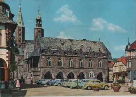 Goslar - Rathaus mit Marktkirche - ca. 1980 Goslar - Rathaus mit Marktkirche - ca. 1980