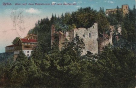 Kurort Oybin - Blick nach dem Refektorium - 1922 Kurort Oybin - Blick nach dem Refektorium - 1922