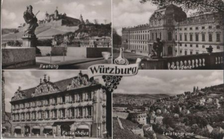 Würzburg - u.a. Residenz - ca. 1960 Würzburg - u.a. Residenz - ca. 1960