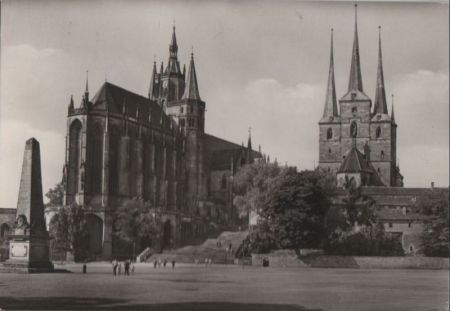 Erfurt - Dom und Severikirche - 1969 Erfurt - Dom und Severikirche - 1969