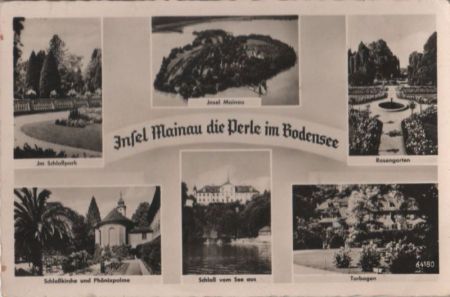 Mainau - u.a. Luftbild - ca. 1955 Mainau - u.a. Luftbild - ca. 1955