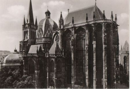Aachen - Dom von Südosten Aachen - Dom von Südosten