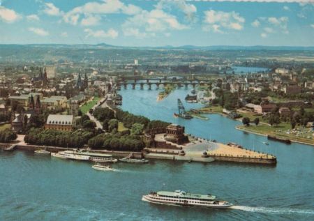 Koblenz - Deutsches Eck - 1968 Koblenz - Deutsches Eck - 1968
