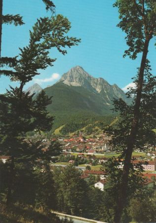 Mittenwald - gegen Wettersteinspitze - ca. 1980 Mittenwald - gegen Wettersteinspitze - ca. 1980